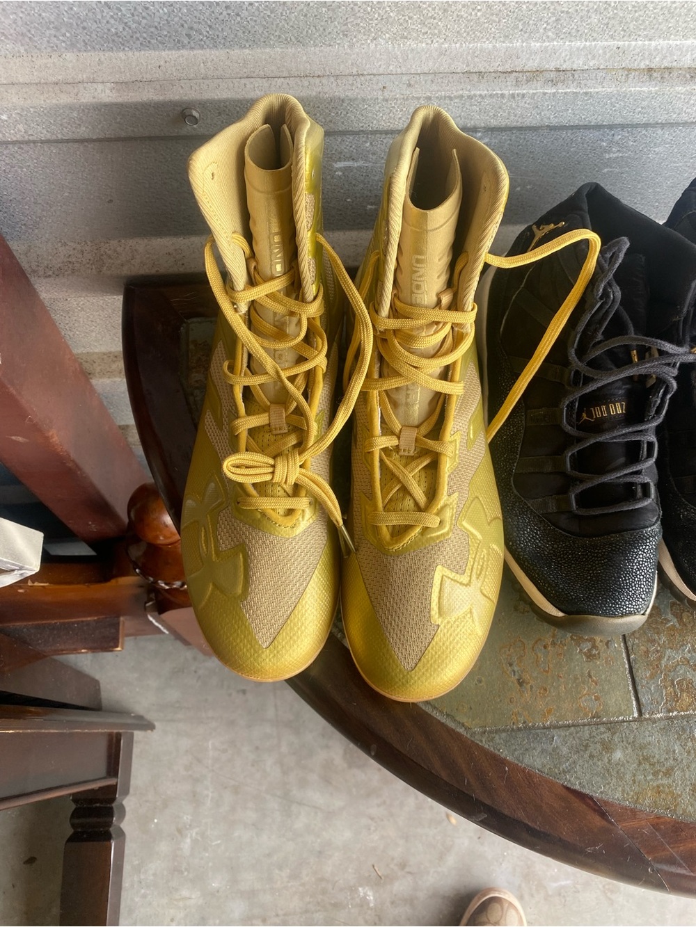 Under Armour Kids' Yellow High-Top Sneakers